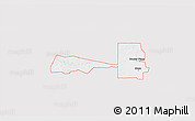 Silver Style 3D Map of ZIP code 88250, single color outside