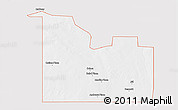 Silver Style 3D Map of ZIP code 88252, single color outside
