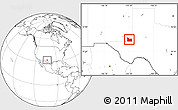 Blank Location Map of ZIP code 88252
