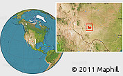 Satellite Location Map of ZIP code 88252