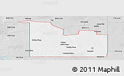 Silver Style Panoramic Map of ZIP code 88252