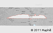 Gray Panoramic Map of ZIP code 88253