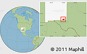 Savanna Style Location Map of ZIP code 88256, highlighted state