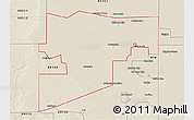 Shaded Relief 3D Map of ZIP code 88260