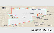 Classic Style Panoramic Map of ZIP code 88260