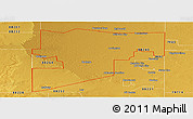 Physical Panoramic Map of ZIP code 88260