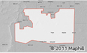 Gray 3D Map of ZIP code 88267