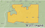 Savanna Style 3D Map of ZIP code 88267