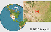 Satellite Location Map of ZIP code 88267