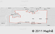 Silver Style Panoramic Map of ZIP code 88267