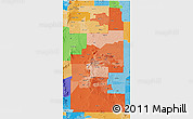 Political Shades 3D Map of ZIP codes starting with 883