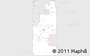 Silver Style Simple Map of ZIP codes starting with 883