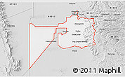 Silver Style 3D Map of ZIP code 88310