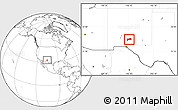 Blank Location Map of ZIP code 88310