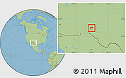 Savanna Style Location Map of ZIP code 88310