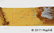 Physical Panoramic Map of ZIP code 88310