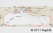 Classic Style Panoramic Map of ZIP code 88317