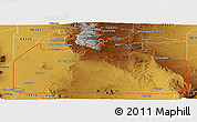 Physical Panoramic Map of ZIP code 88317