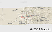 Shaded Relief Panoramic Map of ZIP code 88337