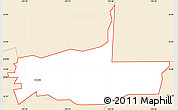 Classic Style Simple Map of ZIP code 88337