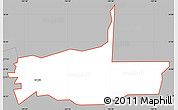 Gray Simple Map of ZIP code 88337