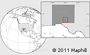 Blank Location Map of ZIP code 88339, highlighted country, highlighted state