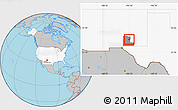 Gray Location Map of ZIP code 88339, highlighted country, highlighted county