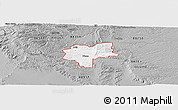 Gray Panoramic Map of ZIP code 88344