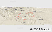 Shaded Relief Panoramic Map of ZIP code 88344