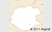 Classic Style Simple Map of ZIP code 88347