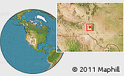 Satellite Location Map of ZIP code 88352