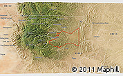 Satellite 3D Map of ZIP code 88354