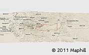 Shaded Relief Panoramic Map of ZIP code 88354