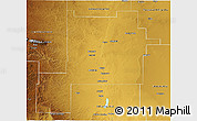 Physical 3D Map of Chaves County