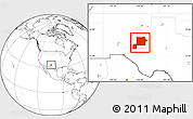 Blank Location Map of Chaves County