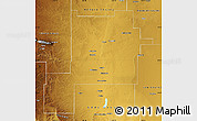 Physical Map of Chaves County