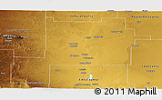 Physical Panoramic Map of Chaves County