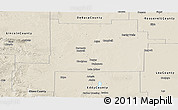 Shaded Relief Panoramic Map of Chaves County