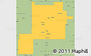 Savanna Style Simple Map of Chaves County