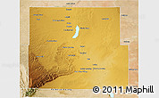 Physical 3D Map of Eddy County, satellite outside