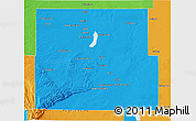 Political 3D Map of Eddy County