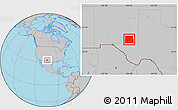 Gray Location Map of Eddy County