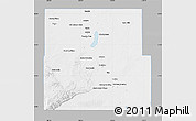 Gray Map of Eddy County, single color outside