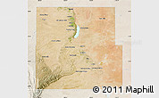 Satellite Map of Eddy County, lighten