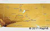 Physical Panoramic Map of Eddy County