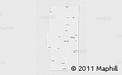 Silver Style 3D Map of Lea County, single color outside