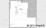 Gray Simple Map of Otero County