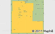 Savanna Style Simple Map of Otero County