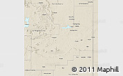 Shaded Relief 3D Map of Quay County