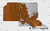 Physical Map of Rio Arriba County, single color outside